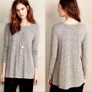 Anthropologie Postmark Grey Long Sleeve Shirt